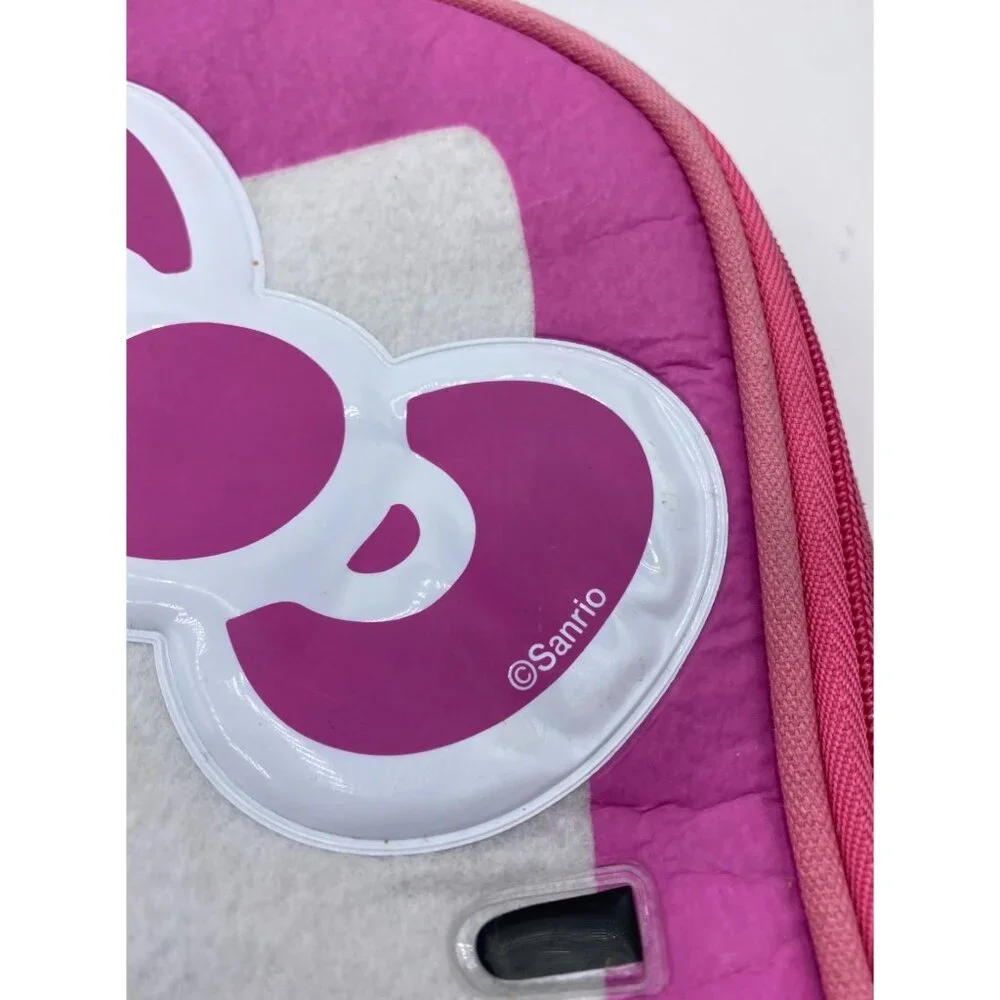 Hello Kitty Pink Childrens Rolling Trolley Top Handle Bag Sanrio Kawaii Travel